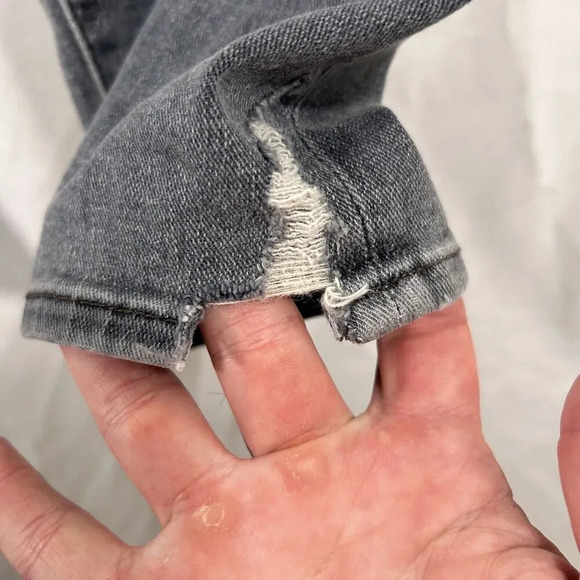 Lucky Brand Jeans 10 30L Black Mid Rise Ava Skinny Cotton Blend Button Zip - Picture 4 of 12